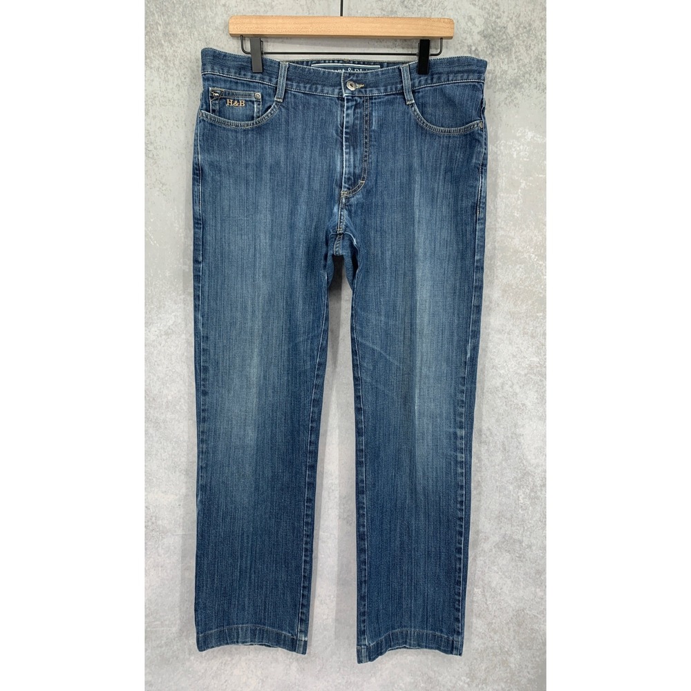 Harmont & Blaine Jeans Mens 36x30 Blue Straight Leg Denim Italy (Tag 38x34)